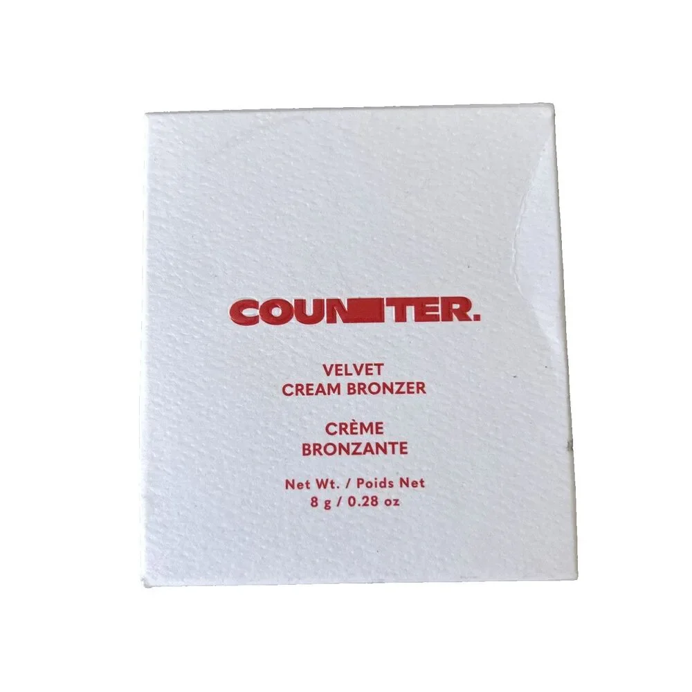Counter Velvet Cream Bronzer Color No.2 Honey Bronze Full Size 0.28 oz  New